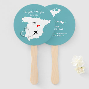 Wedding Destination Spain Hand Fan