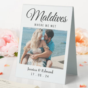 Wedding Destination Table Name Couple Travel Photo Tent