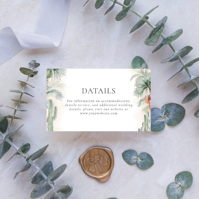 Wedding Details Blush Pink Mexican Dream  Enclosure Card (Creator Uploaded)