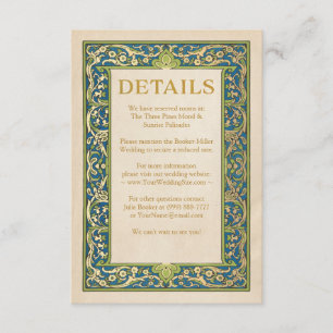 Wedding Details Cards   Illuminated Garden