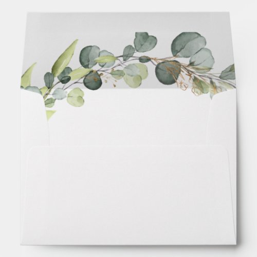 Wedding Details Eucalyptus Greenery Succulent Envelope