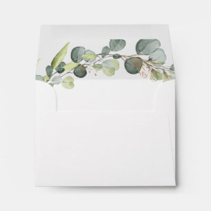 Wedding Details Eucalyptus Greenery Succulent Envelope