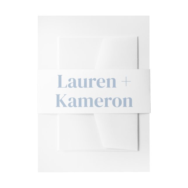  Wedding Details Modern Wedding  Invitation Belly  Invitation Belly Band (Front Example)
