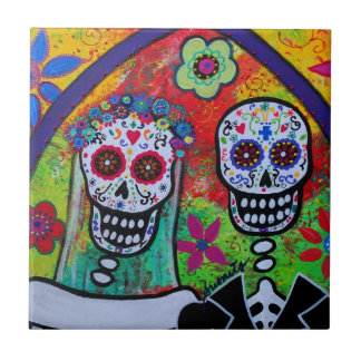 WEDDING DIA DE LOS MUERTOS TILE