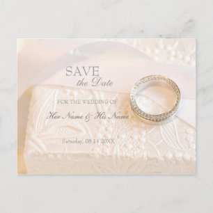 Wedding Diamonds Ring Save the Date Invitation