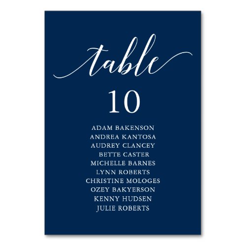 Wedding Dinner Modern Guest Seating Chart Table N Table Number