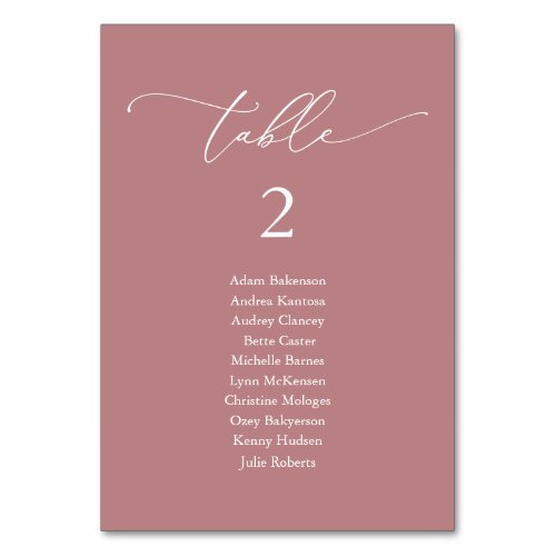 Wedding Dinner Modern Guest Seating Chart Table Number