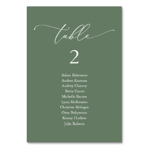 Wedding Dinner, Modern Guest Seating Chart Table Number