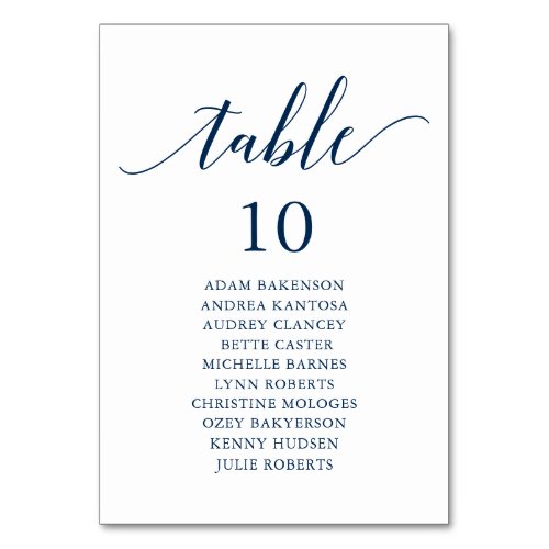 Wedding Dinner Modern Guest Seating Chart Table Number