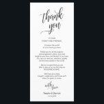 Wedding Dinner, Place Setting Thank You Cards<br><div class="desc">This is the Modern classy Black, Dinner Place Setting Thank You Cards. Share the love and show your appreciation to your guests, when they sit down at their seat and read this personalised charming thank you place setting card. It's a wonderful way to kick off your special day celebration! Please...</div>