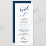 Wedding Dinner, Place Setting Thank You Cards<br><div class="desc">This is the Modern classy Navy Blue, Dinner Place Setting Thank You Cards. Share the love and show your appreciation to your guests, when they sit down at their seat and read this personalised charming thank you place setting card. It's a wonderful way to kick off your special day celebration!...</div>