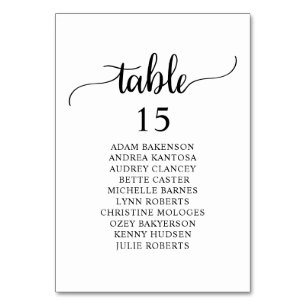 Wedding Dinner, Rustic Guests Seating Chart Table  Number