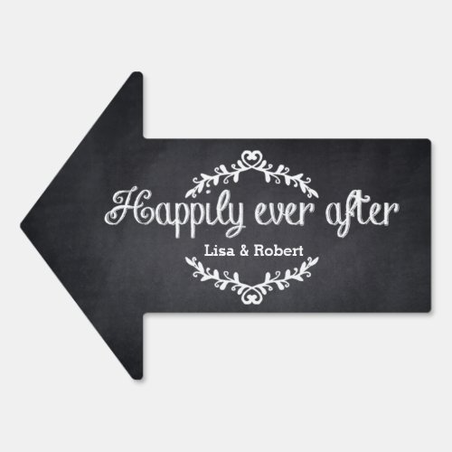 Wedding direction sign wedding welcome sign