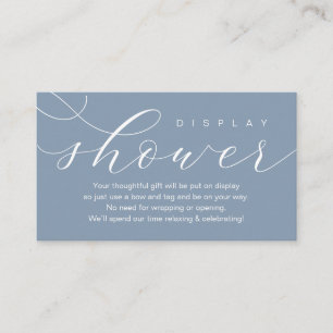 Wedding Display Shower, Modern elegance minimal Enclosure Card