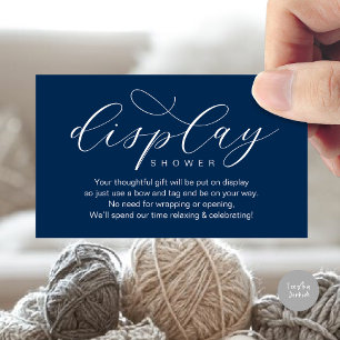 Wedding Display Shower, Modern Elegant Minimalist Enclosure Card