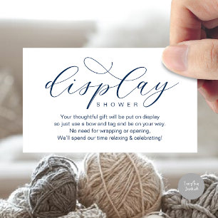 Wedding Display Shower, Modern Elegant Minimalist Enclosure Card