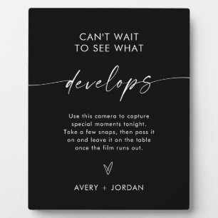 Wedding Disposable Camera Sign, Wedding Photo Game Plaque