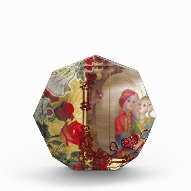 Wedding Doll Portrait Graphic Art Print Acrylic Award (Front)