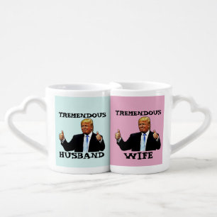 WEDDING DONALD TRUMP DOUBLE COFFEE MUGS GIFT