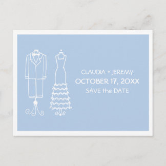 Wedding Doodles | Save the Date Announcement Postcard