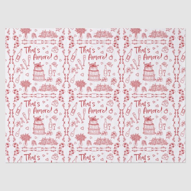 Wedding Doodles Tissue Paper (Front)