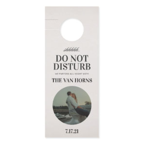 Wedding Door Hanger Do Not Disturb