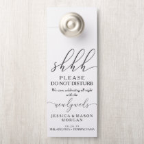 Wedding Door Hanger - Do Not Disturb - Caligraphy Wedding Door Hanger - Do Not Disturb - Caligraphy