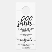 Wedding Door Hanger Do Not Disturb Hotel Sign