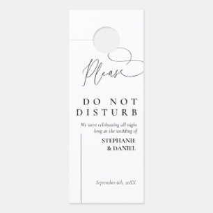 Wedding Door Hanger Personalized
