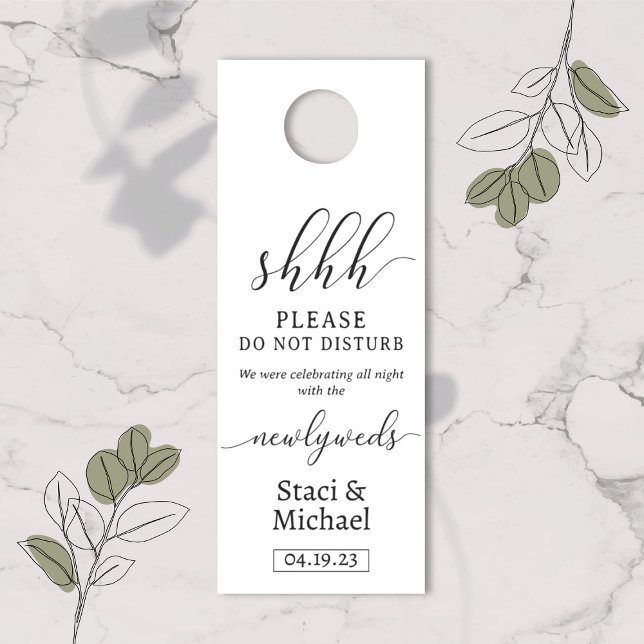 Wedding Door Hanger Template - Do not Disturb  (Creator Uploaded)