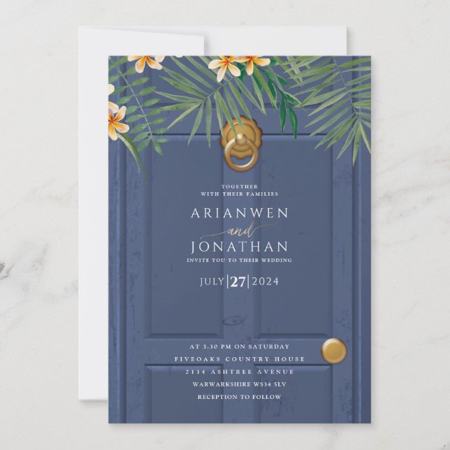 Wedding door invitation (Front)