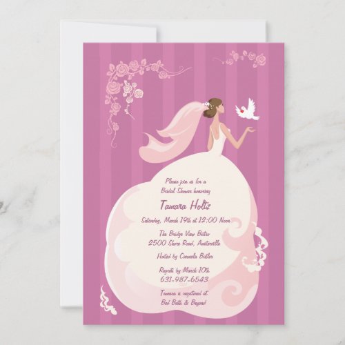 Wedding Dove Bridal Shower Invitation