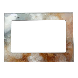 Wedding Dove Floral Magnetic Frame
