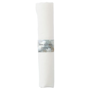 Wedding Dove Floral Napkin Bands