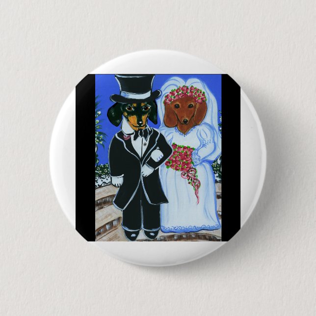 Wedding Doxies Button (Front)