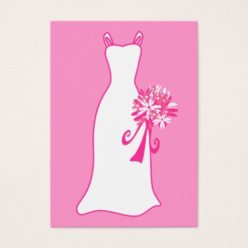 Customizable Wedding Dress Business Card Templates