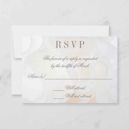 Wedding dress background _ RSVP Invitation