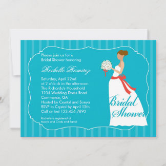 Wedding Dress Bridal Shower Invitation
