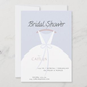 Wedding Dress Bridal Shower Invitation