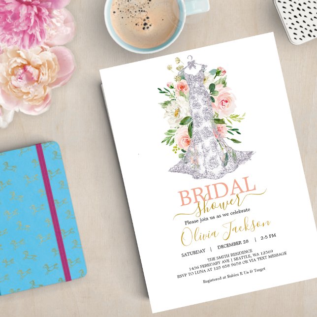 Wedding Dress Bridal Shower Invitation (Creator Uploaded)
