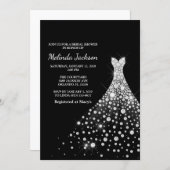 Wedding Dress Bridal Shower Invitation (Front/Back)