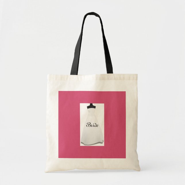 Wedding Dress Bride Tote Bag Gift (Front)