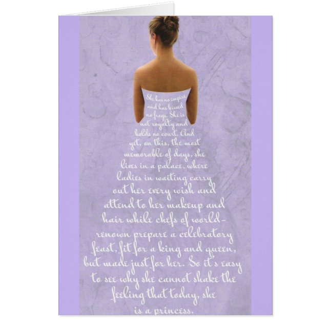 Wedding Dress Cards (Front)