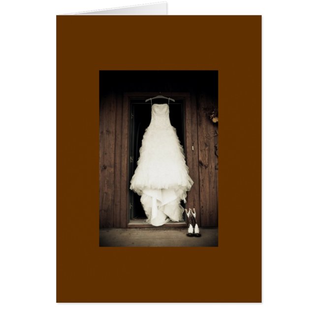 wedding dress cards (Front)