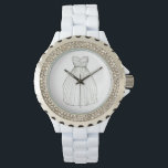 Wedding Dress Gown Bride Bridal Shower Watch<br><div class="desc">Features an original marker illustration of a pretty princess-style white wedding dress. Perfect for bridal showers, weddings, engagements, and other events!
Designer is available to create and upload custom designs to match the colors and themes of your wedding or event--click "Ask this Designer" to begin the design process!</div>