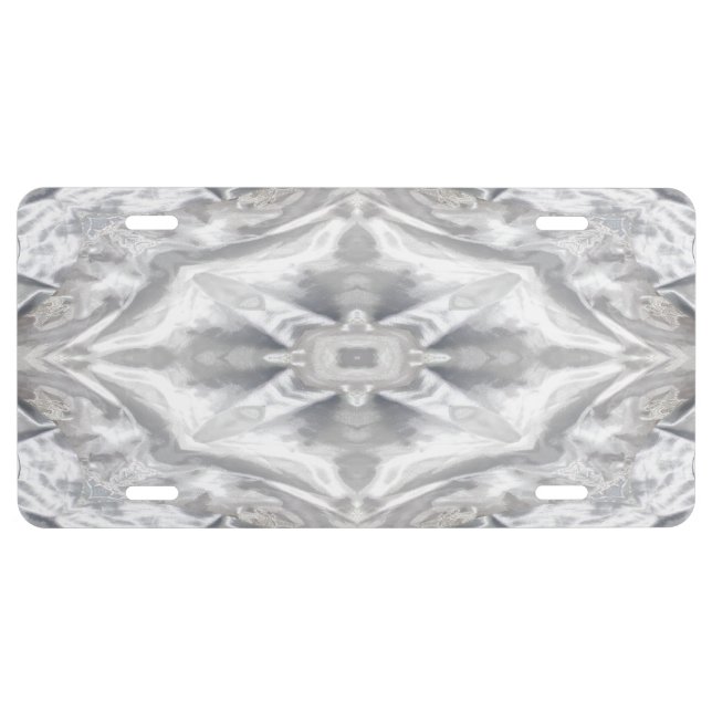Wedding Dress Kaleidoscopes Abstracts License Plate (Front)