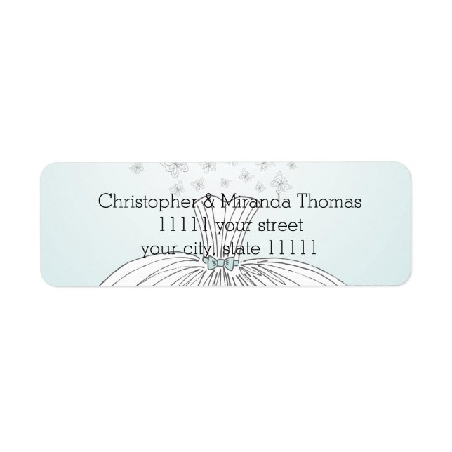 Wedding Dress Label (Front)