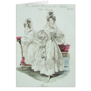 Wedding dress, 'Le Follet Courrier Salons Cards