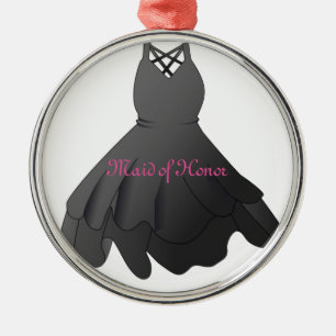 Wedding Dress Maid of Honor Christmas Ornament