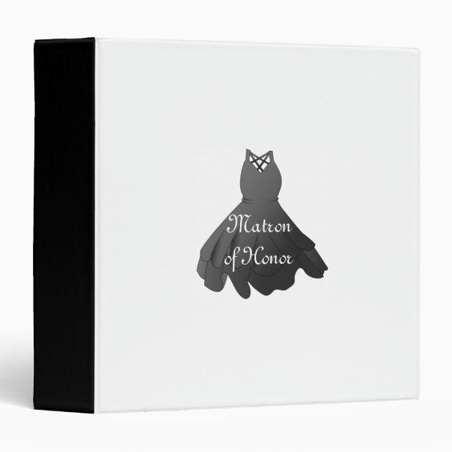 Wedding Dress Matron of Honor Binder Planner (Front/Spine)